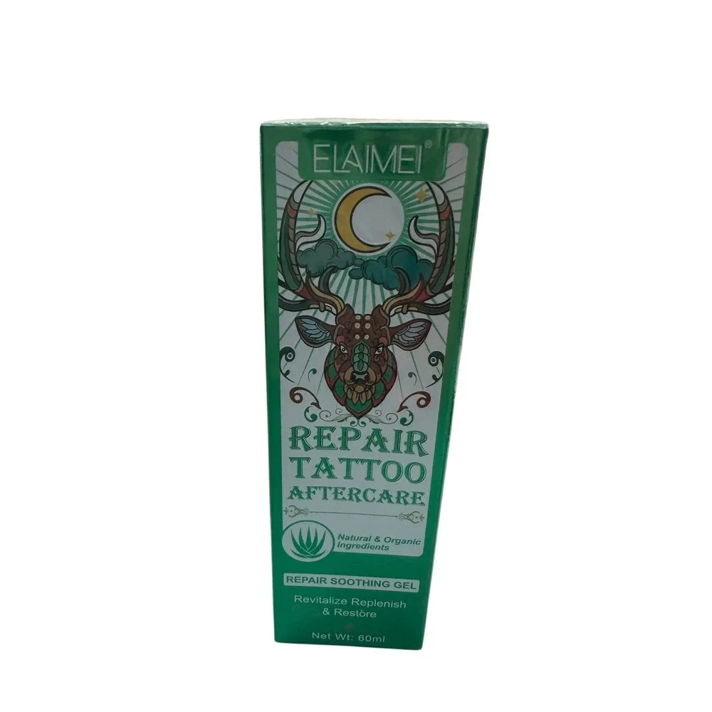 Elamei Tattoo Aftercare Repair Soothing Gel New Ink Moisturizer‎ Lotion 60ml